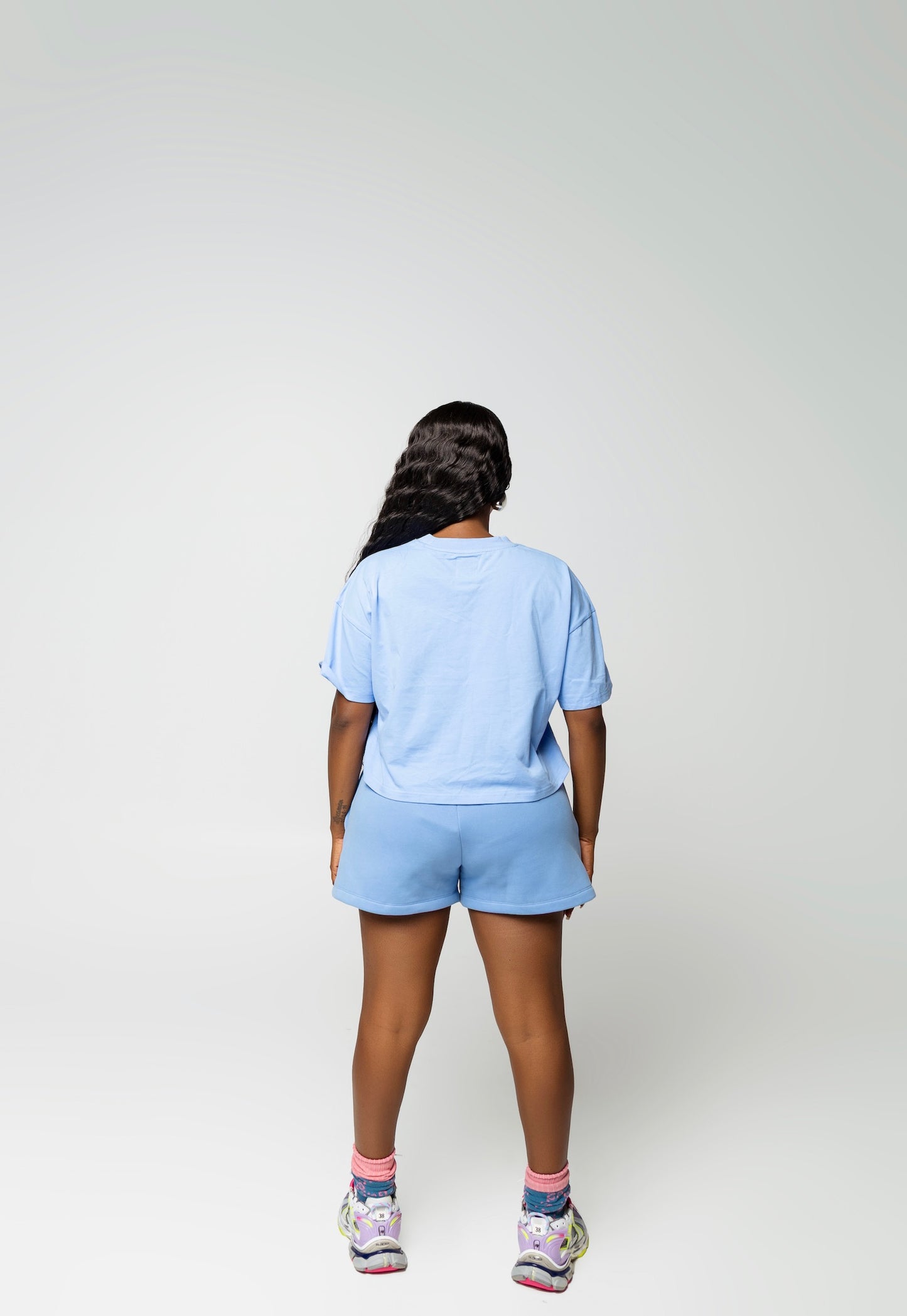 JYVES Blue Signature Shorts